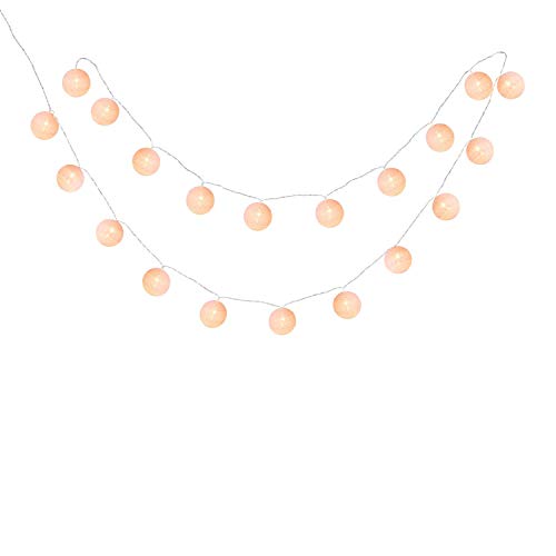 LEDKIA LIGHTING Guirnalda 20 Bolas LED Pink Sugar Pilas