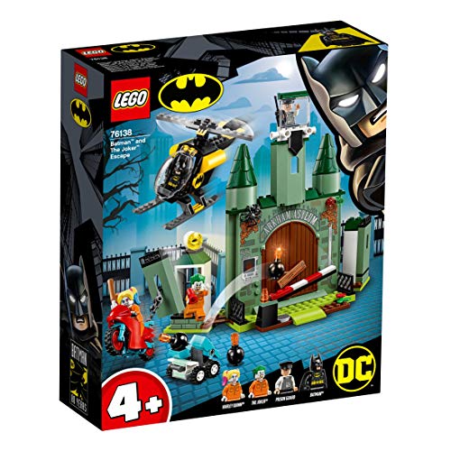 LEGO Super Heroes - Batman y la Huida del Joker Juguete de construcción de Aventuras de Superhéroes, incluye la Prisión de Arkham y Minifigura de Harley Quinn, Novedad 2019 (76138)