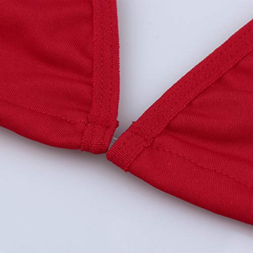 Lencería ZODOF Ropa interior de la ropa interior atractiva de la ropa interior del sujetador de para Mujeres Red XL