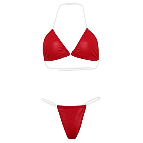 Lencería ZODOF Ropa interior de la ropa interior atractiva de la ropa interior del sujetador de para Mujeres Red XL