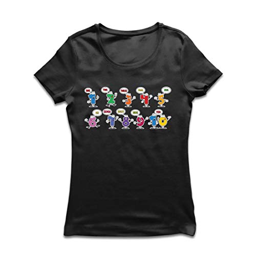 lepni.me Camiseta Mujer Amo Las matemáticas, Ropa de Regreso a la Escuela o de graduación (X-Large Verde Multicolor)