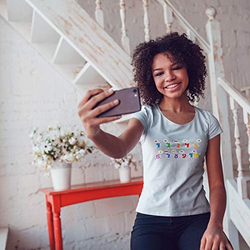 lepni.me Camiseta Mujer Amo Las matemáticas, Ropa de Regreso a la Escuela o de graduación (X-Large Verde Multicolor)