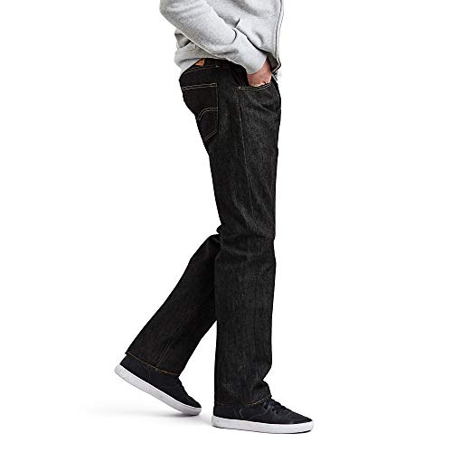 Levi's 501 Original Fit Jeans Vaqueros, Black Stf, 35W / 34L para Hombre