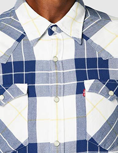 Levi's Barstow Western Standard Camisa, Estampado francés, L para Hombre