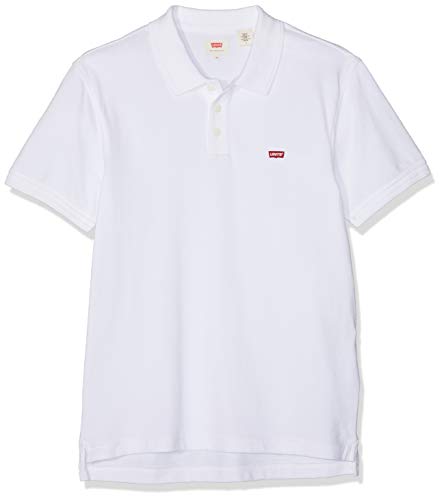 Levi's Housemark Polo, Camiseta para Hombre, Blanco (C00987 BRIGHT WHITE X 1), X-Large