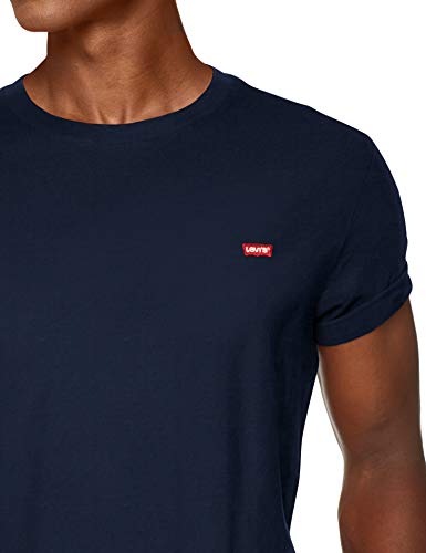 Levi's SS Original Hm tee Camiseta, Azul (Cotton + Patch Dress Blues 0017), X-Large para Hombre