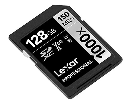 Lexar Professional - Tarjeta de memoria 1000x SDXC de 128 GB