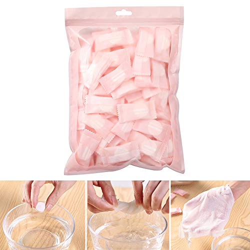 Lezed Toallas Comprimidas Mágicas Toallas comprimidas desechables Tejido mágico expansible Fácil de llevar de viaje al aire libre compresas de algodón, 100 monedas