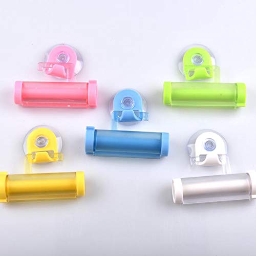Limeo Exprimidor Dispensador De Crema Dental Exprimidor de Pasta de Dientes Prensa de Pasta de Dientes Creativa Tubo Rodante Tubo Exprimidor de Pasta de Dientes Exprimidor (3 colores al azar)