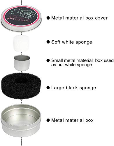 Limpiador de brochas de maquillaje, color cambiador, esponja para eliminar el color, herramienta de limpieza para colorete, sombra de ojos, brocha para polvos