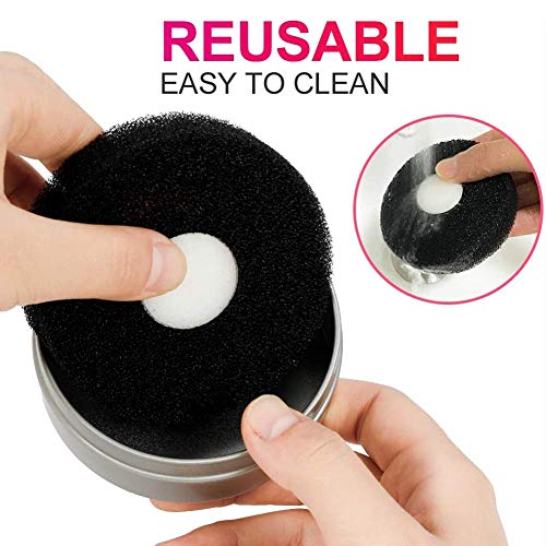 Limpiador de brochas de maquillaje, color cambiador, esponja para eliminar el color, herramienta de limpieza para colorete, sombra de ojos, brocha para polvos