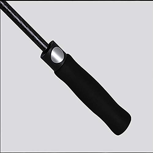 Lin Nan De Golf Large Paraguas Open Automático Oversize Double Canopy Vented Windproof Impermeable Viaje Parasol Impermeable Al Aire Libre Adulto Unisex Clasico, Black and Red