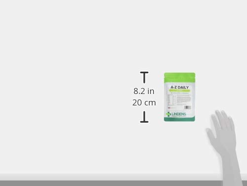 Lindens Multivitaminas A-Z Diario Pastillas Paquete 90 Perfecto Vitamina & Mineral Balance de Vitamina a, C, D, E, B1, B2, B3, B6, B12, Ácido Fólico, Magnesio, Hierro, Zinc & Yodo