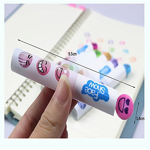 Lindo aceitoso resaltador de pintura/Arte/Escritura rotuladores de color creativos Útiles escolares,10 piezas,azul