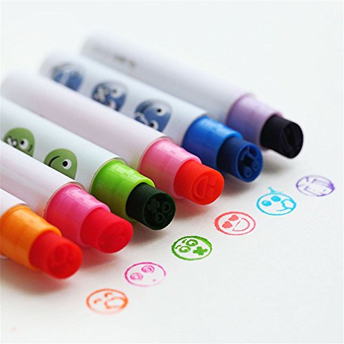 Lindo aceitoso resaltador de pintura/Arte/Escritura rotuladores de color creativos Útiles escolares,10 piezas,azul
