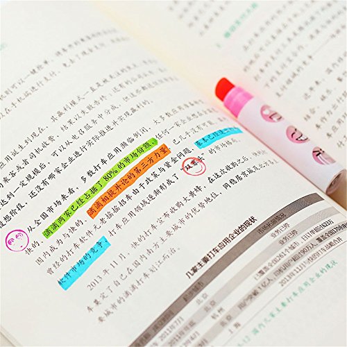 Lindo aceitoso resaltador de pintura/Arte/Escritura rotuladores de color creativos Útiles escolares,10 piezas,azul