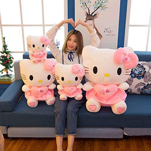 Lindo Hello Kitty Peluche De Juguete Decoración para El Hogar Muñeca Peluche Peluche Animal Regalo De Cumpleaños De San Valentín (30cm-70cm),01,30cm
