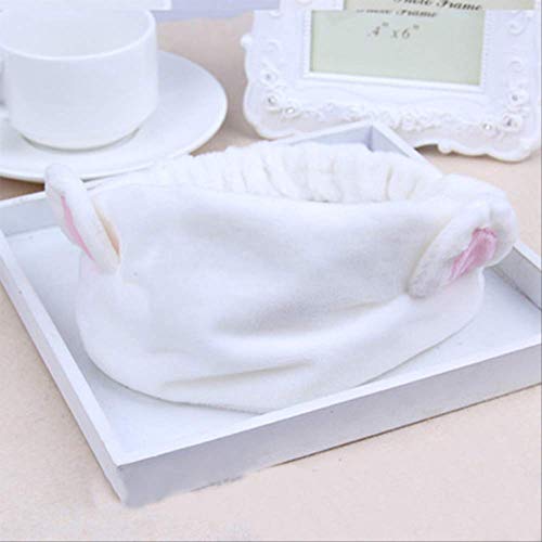 Lindo Orejas de gato Diadema Tocado femenino Regalo de fiesta Chica Banda elástica para el cabello Joyas Herramientas de maquillaje Accesorios para el cabello 3 piezas   Blanco