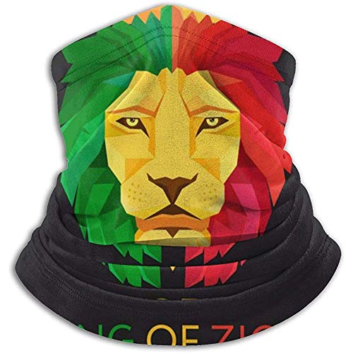 Linger In Cabeza de león con Corona Rey de Sión Símbolo del Cuello Calentador Cuello Polaina Pañuelo Deportivo