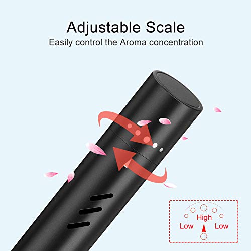 Linkax Ambientador Aire Coche Purificador de Aire Difusor de Coche Aromaterapia Coche Desodorante del Vehículo con 5 Palos de Aroma sólido para Viaje, Oficina Elimina el Humo