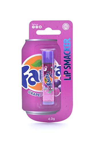 Lip Smacker - Coca-Cola Collection - Bálsamo labial de uva Fanta para niños - Sabor de uva Fanta - Regalo dulce para tus amigos - Paquete de ampollas individual