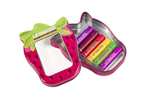 Lip Smacker- Strawberry 6 pcs, Multicolor (Markwins Beauty Brands 23764)