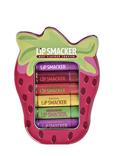 Lip Smacker- Strawberry 6 pcs, Multicolor (Markwins Beauty Brands 23764)