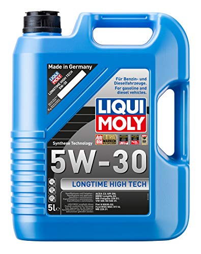 Liqui Moly 1137 Longtime High Tech 5W-30 - Aceite antifricción con tecnología HC para Motores de automóviles de 4 Tiempos (5 L)