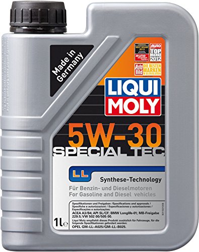 Liqui Moly 1192 Leichtlauf Special LL 5W-30 - Aceite antifricción con tecnología HC para Motores de automóviles de 4 Tiempos (1 L)