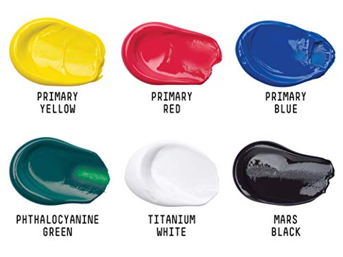 Liquitex Basics - Set de acrílicos (6 colores en tubo)