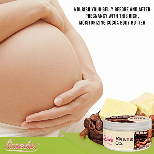 Lisseau Manteca de coco orgánica con antioxidantes, protege y repara el cuerpo, la piel dañada y excelentes propiedades antienvejecimiento Pack de 3 (220 g)