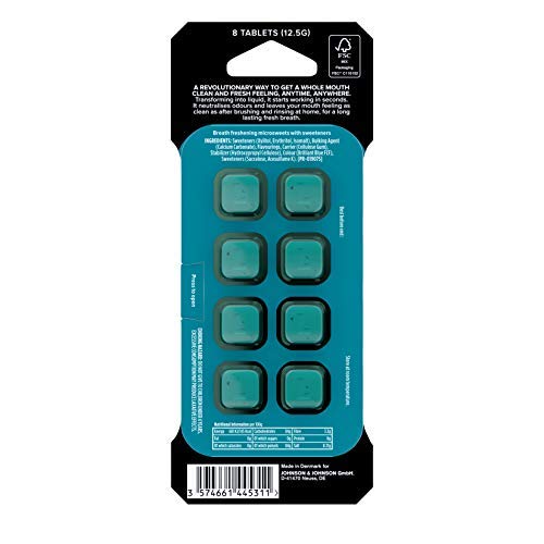 Listerine Go! Tabs - Pastillas sin azúcar con sabor a menta