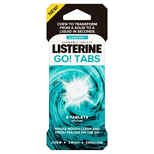 Listerine Go! Tabs - Pastillas sin azúcar con sabor a menta