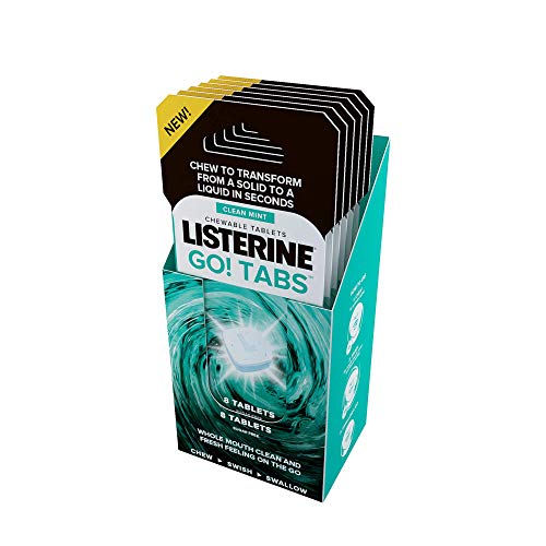 Listerine Go! Tabs - Pastillas sin azúcar con sabor a menta
