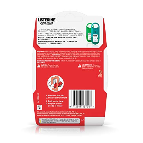 Listerine PocketPaks Breath Strips, Cinnamon, 3 24-Strip Packs by Listerine Pocketpaks