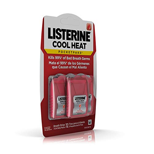 Listerine PocketPaks Breath Strips, Cinnamon, 3 24-Strip Packs by Listerine Pocketpaks