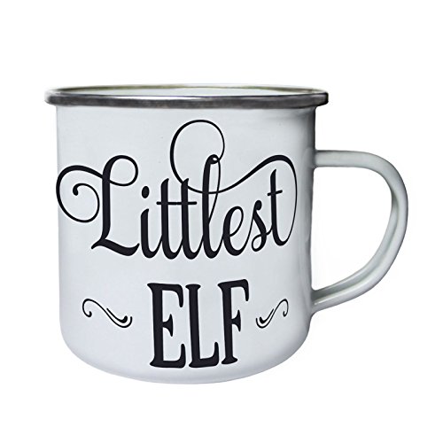 Littlest Elf Retro, lata, taza del esmalte 10oz/280ml u135e