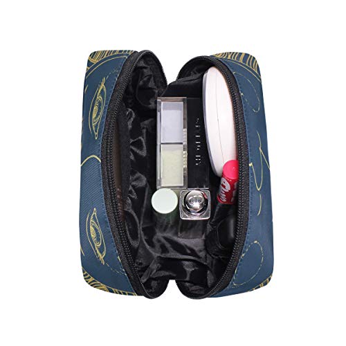 LIUBT - Neceser de maquillaje con estrellas y diseño de luna con sol y estrellas