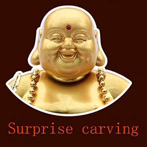 Liutao Escultura de Buda Estatua Decoración de aleación de Zinc de Oro Maitreya Buda de Risa de Perfume de Coches Decoración Muebles for el hogar