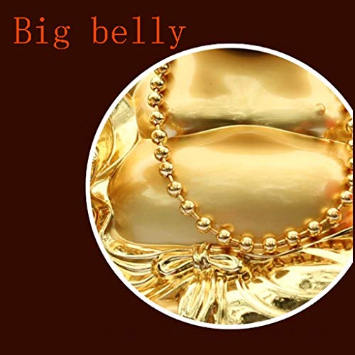 Liutao Escultura de Buda Estatua Decoración de aleación de Zinc de Oro Maitreya Buda de Risa de Perfume de Coches Decoración Muebles for el hogar