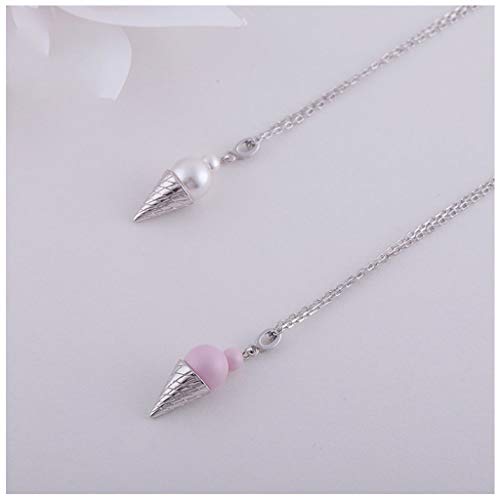 LJXLXY Crema Creativo del Collar Dulce de Hielo, joyería púrpura señoras de luz, Collar Pendiente