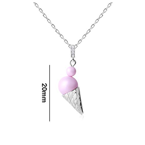 LJXLXY Crema Creativo del Collar Dulce de Hielo, joyería púrpura señoras de luz, Collar Pendiente