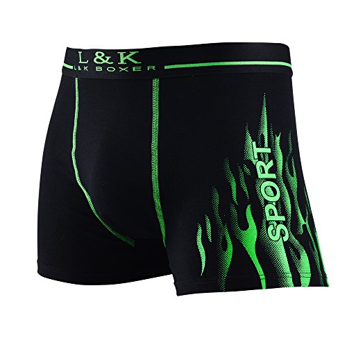 L&K Bóxer de Algodón para Hombre 1102, Pack de 10 3XL