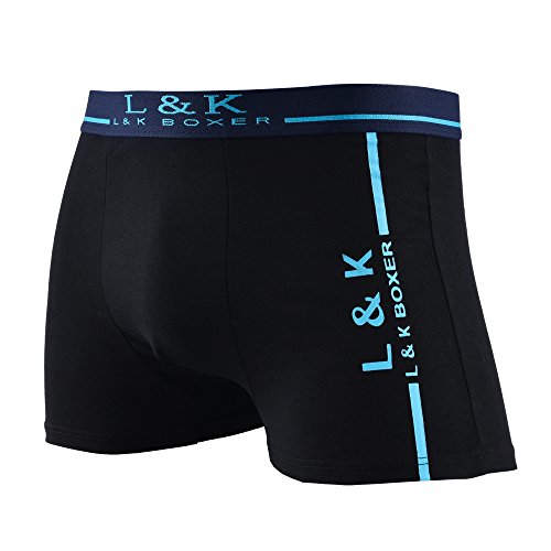 L&K Bóxer de Algodón para Hombre 1102, Pack de 10 3XL