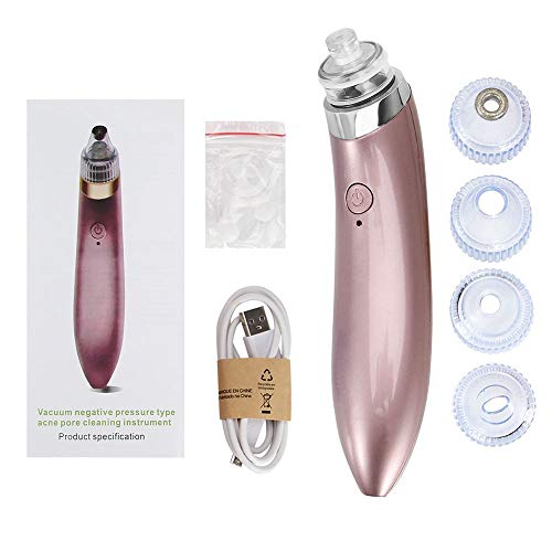 LKJCZ Espinilla eléctrico multifunción poro Facial Limpiador medidor Mejorar la Piel de los poros a Puntos Negros medidor de acné hogar Limpiador de poros,White
