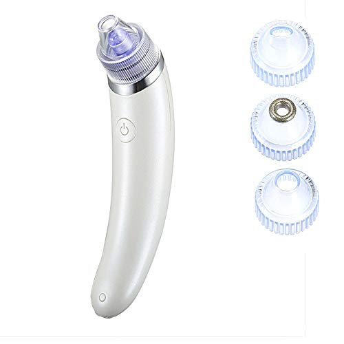 LKJCZ Espinilla eléctrico multifunción poro Facial Limpiador medidor Mejorar la Piel de los poros a Puntos Negros medidor de acné hogar Limpiador de poros,White