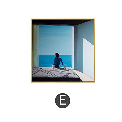 LKJHGU Sin Marco David Hockney un Artista de Salpicaduras más Grande Fresco con Piscina decoración del hogar póster Impresiones Pared Lienzo Arte para Vivir Ro