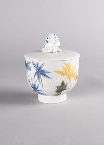 LLADRÓ Vela Paraíso. Grande. Aroma Jardines De Valencia. Vela de Porcelana.