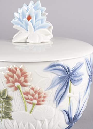 LLADRÓ Vela Paraíso. Grande. Aroma Jardines De Valencia. Vela de Porcelana.