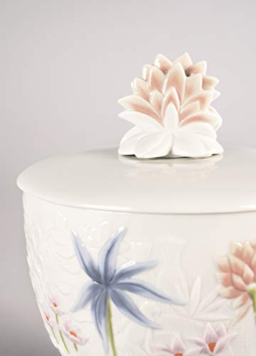 LLADRÓ Vela Paraíso. Mediana. Aroma Jardines De Valencia. Vela de Porcelana.